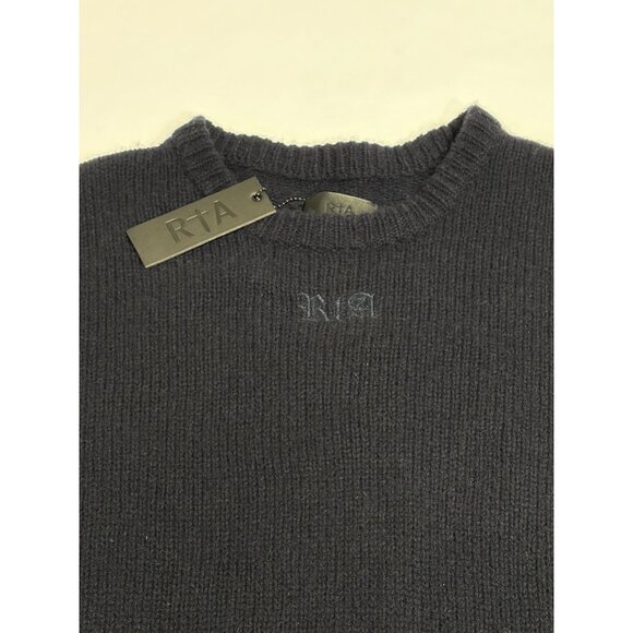 RtA 100% Cashmere Knit Sweater in Navy - Picture 4 of 8